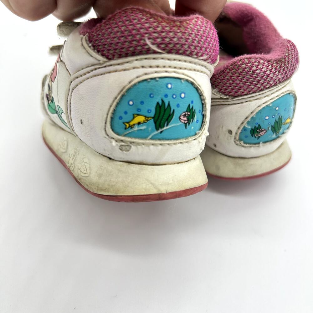 Vintage Little Mermaid Sneakers 90's Ariel Disney Princess Girl Toddler Shoes 3 - Picture 8 of 12